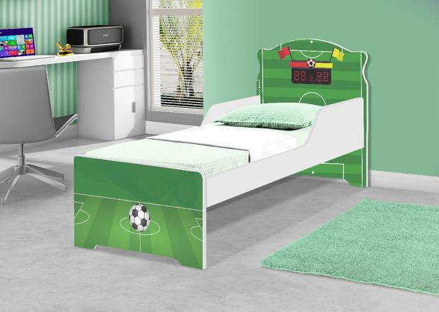 Cama Infantil Uly Campo Futebol com Colchão - Casah Menor preço em Cama Infantil Uly Campo Futebol com Colchão - Casah