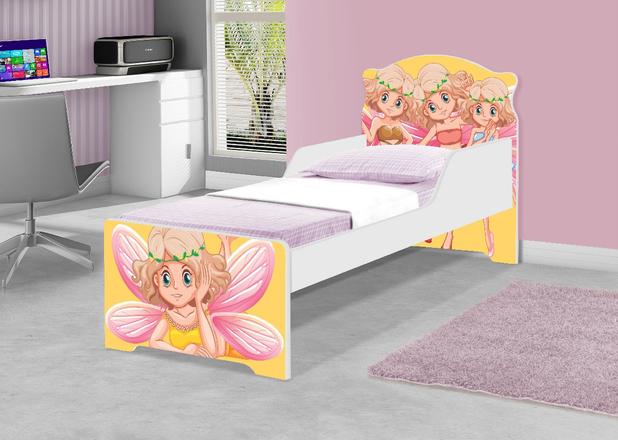 Cama Infantil Uly Encontro das Fadinhas com Colchão - Casah Menor preço em Cama Infantil Uly Encontro das Fadinhas com Colchão - Casah