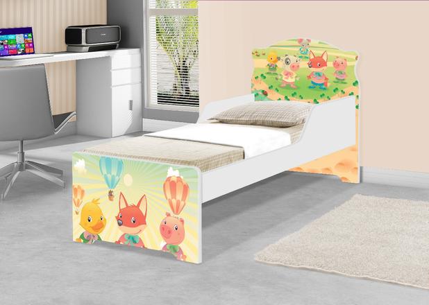 Cama Infantil Uly Fazendinha e Balões - Casah Menor preço em Cama Infantil Uly Fazendinha e Balões - Casah