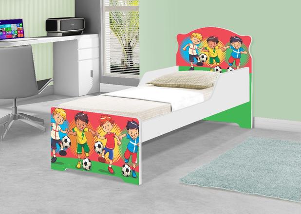 Cama Infantil Uly Jogo Futebol com Colchão - Casah Menor preço em Cama Infantil Uly Jogo Futebol com Colchão - Casah