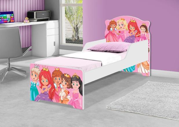 Cama Infantil Uly Meninas Princesas com Colchão - Casah Menor preço em Cama Infantil Uly Meninas Princesas com Colchão - Casah