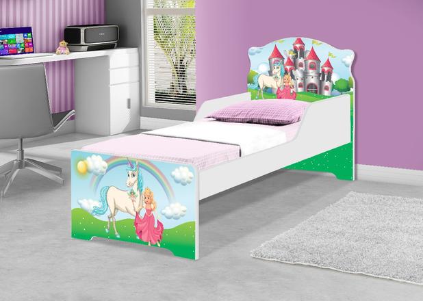 Cama Infantil Uly Princesa da Magia com Colchão - Casah Menor preço em Cama Infantil Uly Princesa da Magia com Colchão - Casah
