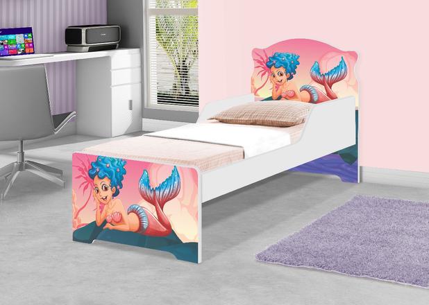 Cama Infantil Uly Sereia Nas Pedras - Casah Menor preço em Cama Infantil Uly Sereia Nas Pedras - Casah