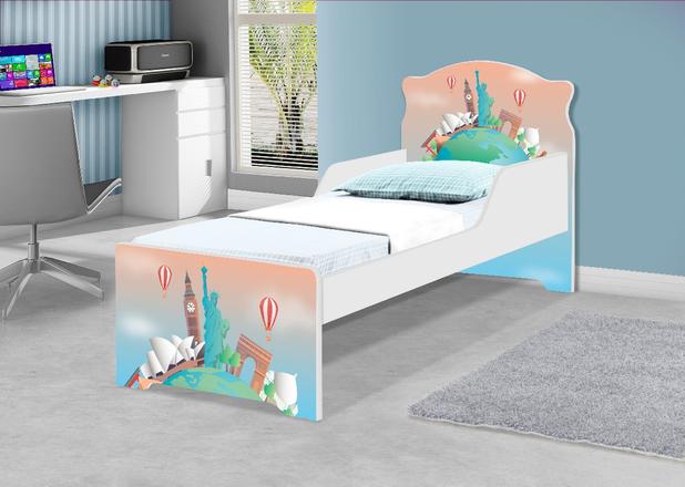 Cama Infantil Uly Volta ao Mundo - Casah Menor preço em Cama Infantil Uly Volta ao Mundo - Casah