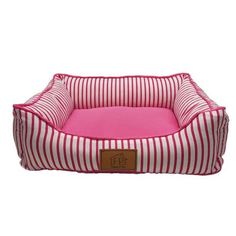 Cama Listra Para Cachorro M Rosa Fábrica Pet Menor preço em Cama Listra Para Cachorro M Rosa Fábrica Pet
