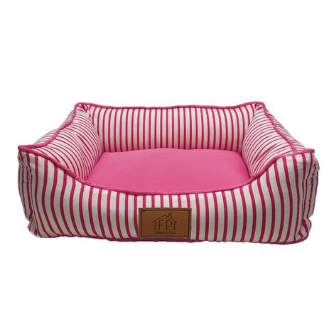 Cama Listra Para Cachorro P Rosa Fábrica Pet Menor preço em Cama Listra Para Cachorro P Rosa Fábrica Pet