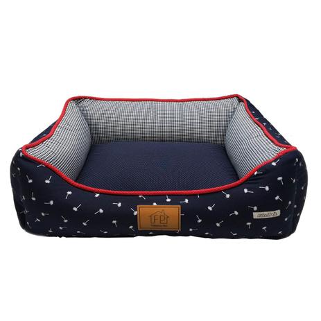 Cama Navy Para Cachorro M Azul Fábrica Pet Menor preço em Cama Navy Para Cachorro M Azul Fábrica Pet