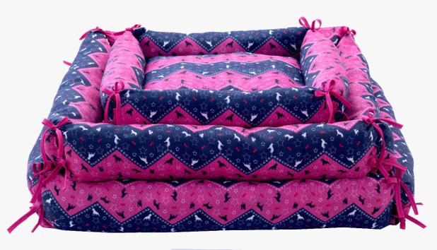 Cama Pet Pop Tamanho G Cachorro, Gato 80x80 - Pink/Azul - De Casa Enxovais é boa?