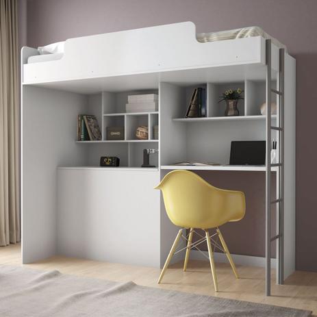 Cama Quarto Solteiro Modulo Office New - Santos andira Menor preço em Cama Quarto Solteiro Modulo Office New - Santos andira