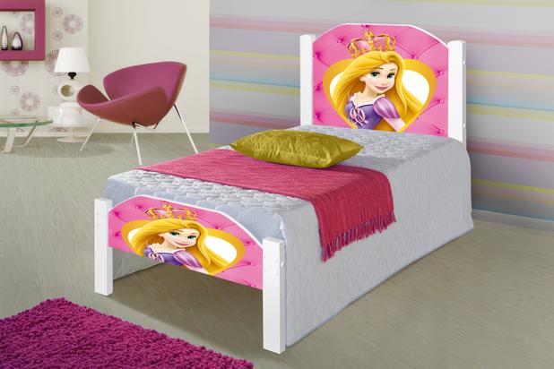Menor preço em Cama Solteiro Adesivada 1013 Princesas - Divaloto Móveis