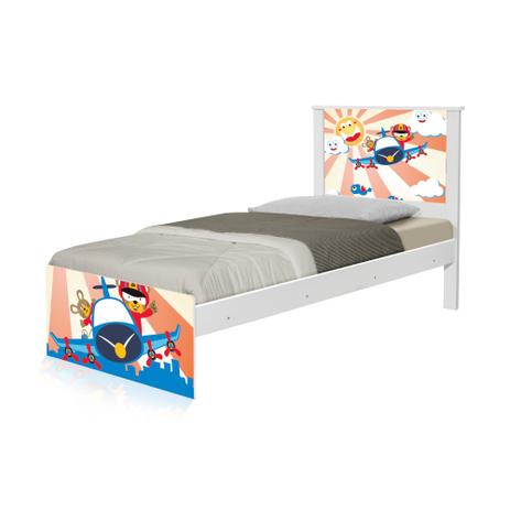 Cama Solteiro Adesivada Patrulha Ursinhos com Colchão - Tebarrot Menor preço em Cama Solteiro Adesivada Patrulha Ursinhos com Colchão - Tebarrot
