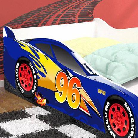 Cama Solteiro Carro 96 Royal/Branco RPM Móveis Menor preço em Cama Solteiro Carro 96 Royal/Branco RPM Móveis