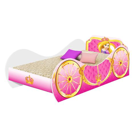 Cama Solteiro Carruagem de Princesa Adesivada Branca - Divaloto Menor preço em Cama Solteiro Carruagem de Princesa Adesivada Branca - Divaloto