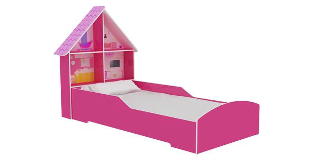 Cama Solteiro Casinha 090 Gelius Pink PLC Menor preço em Cama Solteiro Casinha 090 Gelius Pink PLC