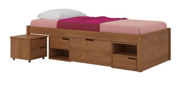 Cama Solteiro Charme Amendoa - Links Menor preço em Cama Solteiro Charme Amendoa - Links