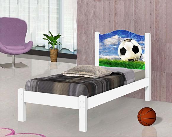 Cama Solteiro Futebol, cama criança, cama para menino - Moveis print Menor preço em Cama Solteiro Futebol, cama criança, cama para menino - Moveis print