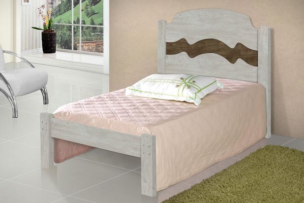 Cama Solteiro Iris Avelã E Castanho com Colchão - Cambel Menor preço em Cama Solteiro Iris Avelã E Castanho com Colchão - Cambel