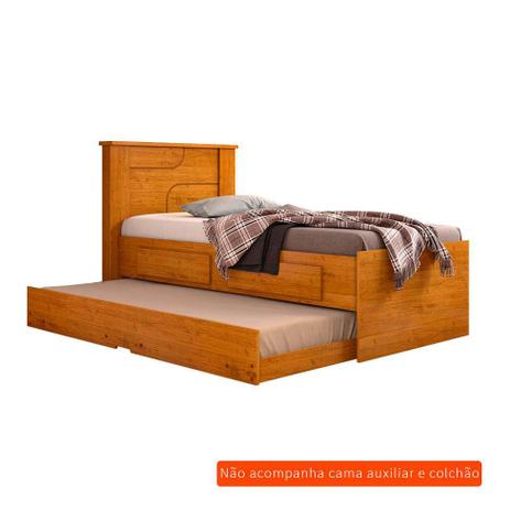 Cama Solteiro Iris Carvalho - Conquista móveis Menor preço em Cama Solteiro Iris Carvalho - Conquista móveis