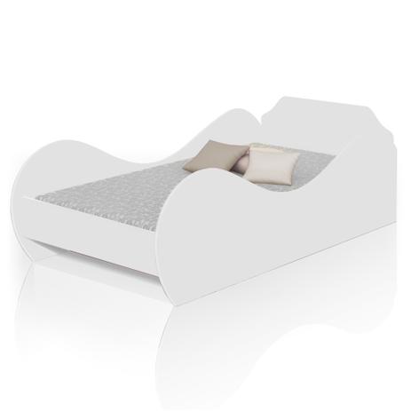 Cama Solteiro Juvenil Carruagem Branco Clássico com Colchão - Divaloto Menor preço em Cama Solteiro Juvenil Carruagem Branco Clássico com Colchão - Divaloto