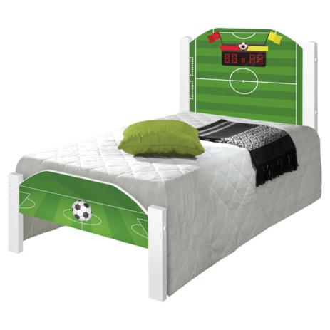 Cama Solteiro Juvenil Futebol Gramado com Colchão - Casah Menor preço em Cama Solteiro Juvenil Futebol Gramado com Colchão - Casah