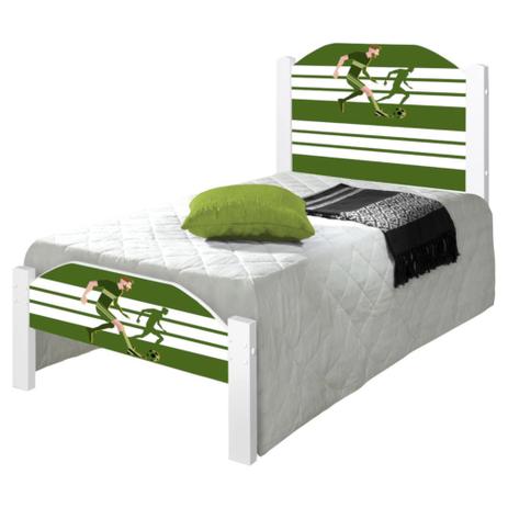 Cama Solteiro Juvenil Futebol Jogador com Colchão - Casah Menor preço em Cama Solteiro Juvenil Futebol Jogador com Colchão - Casah