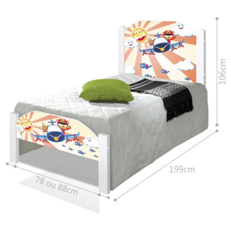 Cama Solteiro Juvenil Patrulha Ursinhos com Colchão - Casah Menor preço em Cama Solteiro Juvenil Patrulha Ursinhos com Colchão - Casah