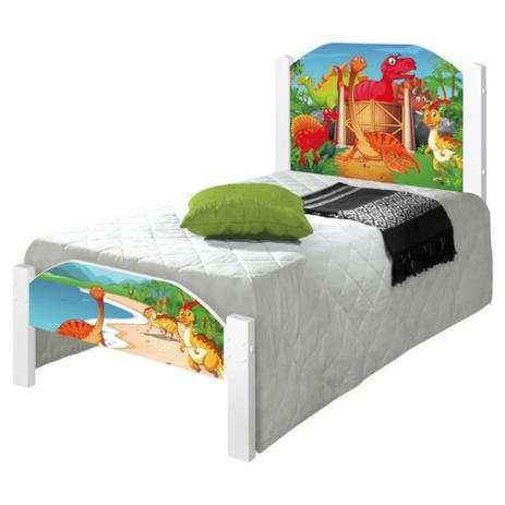 Cama Solteiro Juvenil Terra dos Dinossauros com Colchão - Casah Menor preço em Cama Solteiro Juvenil Terra dos Dinossauros com Colchão - Casah