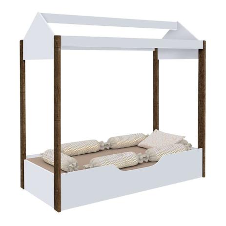 Cama Solteiro Montessoriana Duda II Branca e Amêndoa - Divaloto móveis é boa?