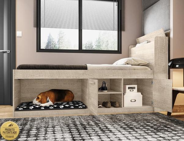 Cama Solteiro Pet Puppy Amarula Framar Menor preço em Cama Solteiro Pet Puppy Amarula Framar