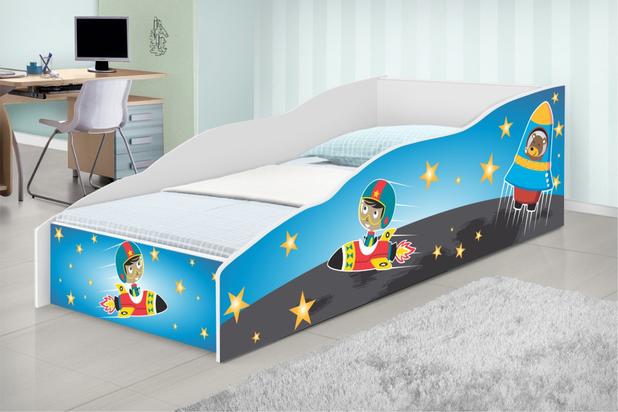 Cama Solteiro Play Astronauta com Colchão - Casah Menor preço em Cama Solteiro Play Astronauta com Colchão - Casah
