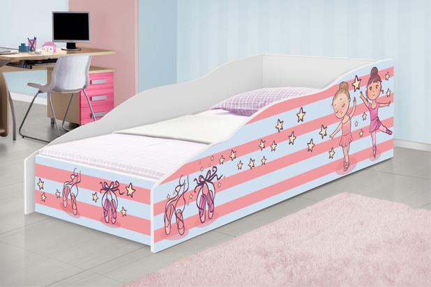 Cama Solteiro Play Bailarinas Meninas - Casah Menor preço em Cama Solteiro Play Bailarinas Meninas - Casah