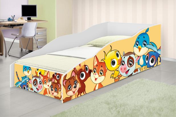 Cama Solteiro Play Bichinhos com Colchão - Casah Menor preço em Cama Solteiro Play Bichinhos com Colchão - Casah