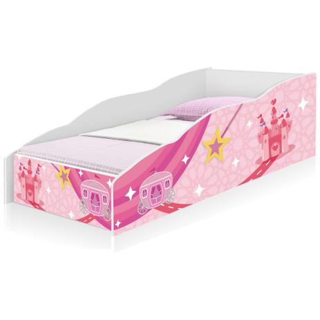 Cama Solteiro Play Carruagem e Castelo com Colchão - Casah Menor preço em Cama Solteiro Play Carruagem e Castelo com Colchão - Casah
