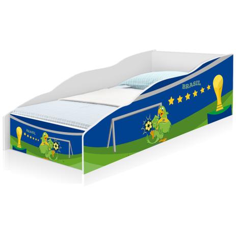 Cama Solteiro Play Copa do Mundo com Colchão - Casah Menor preço em Cama Solteiro Play Copa do Mundo com Colchão - Casah