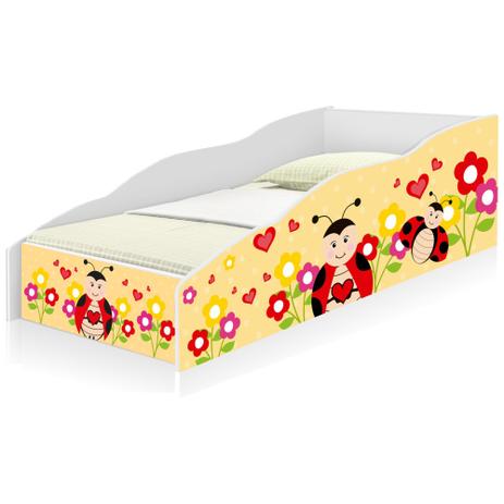 Cama Solteiro Play Joaninha com Colchão - Casah Menor preço em Cama Solteiro Play Joaninha com Colchão - Casah