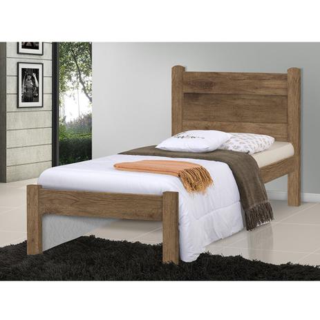 Cama Solteiro Prisma - Imbuia - JA Menor preço em Cama Solteiro Prisma - Imbuia - JA