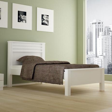 Cama Solteiro Verona Plus Branco - Novo horizonte Menor preço em Cama Solteiro Verona Plus Branco - Novo horizonte