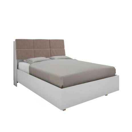 Cama Super Box com Cabeceira Isis Class para Colchão 158  Branco/Bege 026 - Framar é boa?