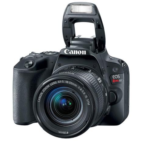 Câmera Canon Digital Profissional Rebel Sl2 18-55 , 24,2 MP - Preto Menor preço em Câmera Canon Digital Profissional Rebel Sl2 18-55 , 24,2 MP - Preto