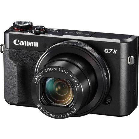Câmera Canon PowerShot G7X Mark II, 20.1MP, 3”, Touch, Wi-Fi - Preta Menor preço em Câmera Canon PowerShot G7X Mark II, 20.1MP, 3”, Touch, Wi-Fi - Preta