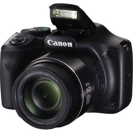 Câmera Canon PowerShot SX540 HS, Wi Fi, 20.3MP/Vídeo Full HD - Preta Menor preço em Câmera Canon PowerShot SX540 HS, Wi Fi, 20.3MP/Vídeo Full HD - Preta