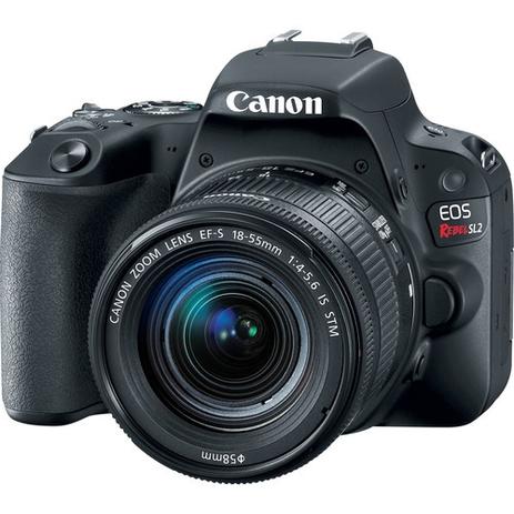 Câmera Canon SL2 Kit 18-55mm f/4-5.6 IS STM Menor preço em Câmera Canon SL2 Kit 18-55mm f/4-5.6 IS STM