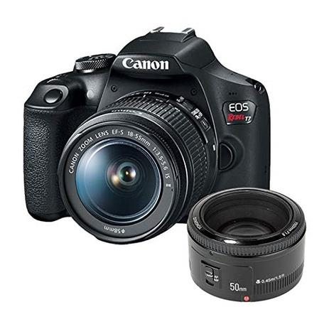 Câmera Canon T7 kit Lente 18-55mm + Lente 50mm 1.8 Yongnuo Menor preço em Câmera Canon T7 kit Lente 18-55mm + Lente 50mm 1.8 Yongnuo