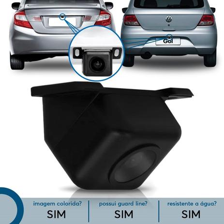 Câmera De Ré Automotiva Embutir Universal Tech One Menor preço em Câmera De Ré Automotiva Embutir Universal Tech One