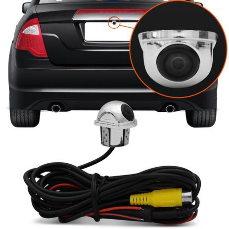 Câmera De Ré Automotiva Tipo Tartaruga Colorida Universal Cromada Rca 12v - Kx3 Menor preço em Câmera De Ré Automotiva Tipo Tartaruga Colorida Universal Cromada Rca 12v - Kx3