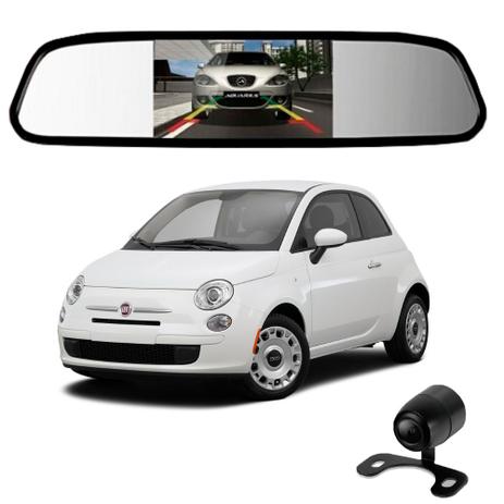 Camera De Re Espelho Retrovisor Com Tela Fiat 500 - Tomate Menor preço em Camera De Re Espelho Retrovisor Com Tela Fiat 500 - Tomate