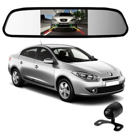 Camera De Re Espelho Retrovisor Com Tela Renault Fluence - Tomate Menor preço em Camera De Re Espelho Retrovisor Com Tela Renault Fluence - Tomate