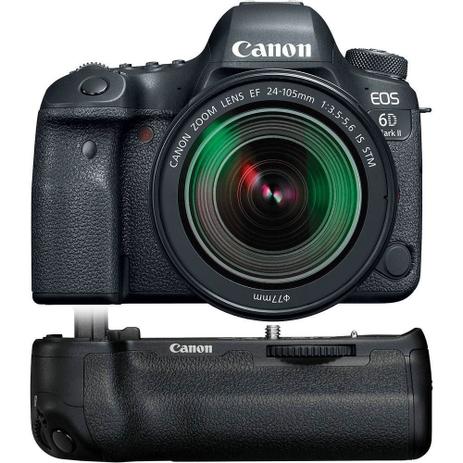 Câmera Digital Canon DSLR EOS 6D Mark II com lente 24-105mm f/3.5-5.6 STM Menor preço em Câmera Digital Canon DSLR EOS 6D Mark II com lente 24-105mm f/3.5-5.6 STM