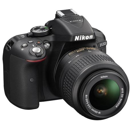 Câmera Digital Nikon D5300 Wi-Fi 24.2MP Vídeo Full HD + Kit Lente 18-55mm VR Menor preço em Câmera Digital Nikon D5300 Wi-Fi 24.2MP Vídeo Full HD + Kit Lente 18-55mm VR