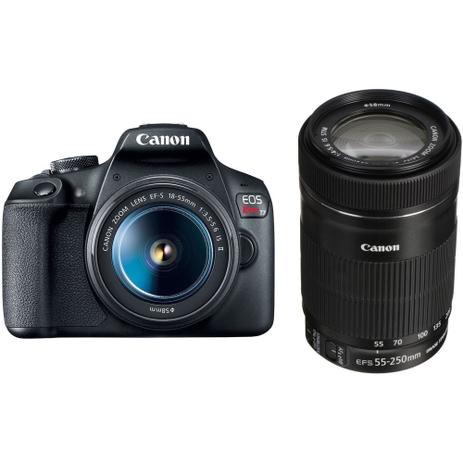 Câmera DSLR Canon EOS Rebel T7 PREMIUM KIT com lente 18-55mm IS II + 55-250mm IS II Menor preço em Câmera DSLR Canon EOS Rebel T7 PREMIUM KIT com lente 18-55mm IS II + 55-250mm IS II